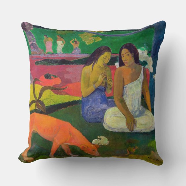 Paul Gauguin | Arearea (der rote Hund), 1892 Kissen (Vorderseite)