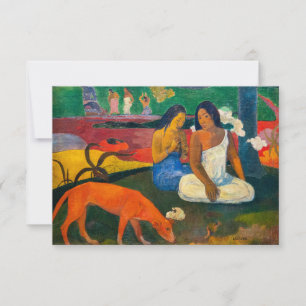 Paul Gauguin - Arearea / Der Rote Hund Dankeskarte