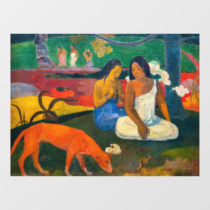 Paul Gauguin - Arearea / Der Rote Hund Fensteraufkleber