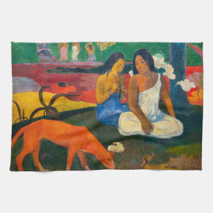 Paul Gauguin - Arearea / Der Rote Hund Geschirrtuch