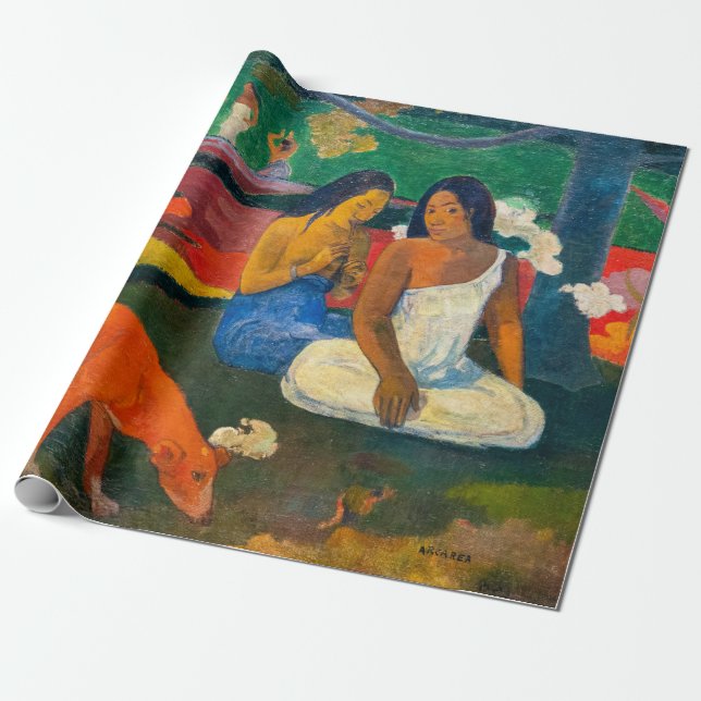 Paul Gauguin - Arearea / The Red Dog Geschenkpapier (Ungerollt)
