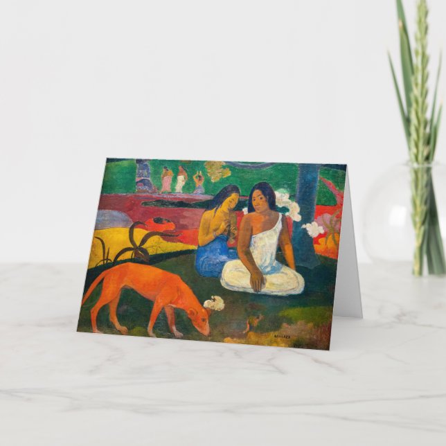 Paul Gauguin - Arearea / The Red Dog Karte (Vorderseite)