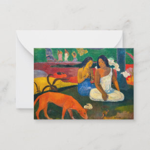 Paul Gauguin - Arearea / The Red Dog Mitteilungskarte