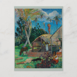 Paul Gauguin Black Pigs Postkarte