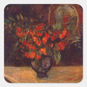 Paul Gauguin Bouquet, 1884 Quadratischer Aufkleber