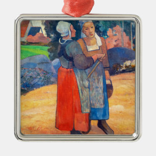 Paul Gauguin - Bretonische Bäuerinnen Ornament Aus Metall