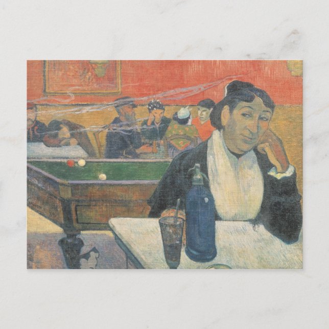 Paul Gauguin | Café in Arles, 1888 Postkarte (Vorderseite)