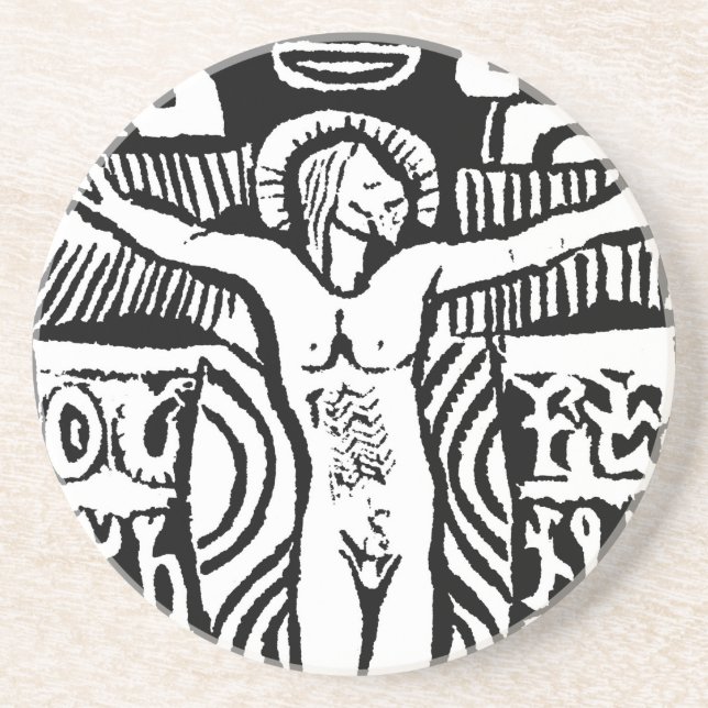 Paul Gauguin Crucifix Design Untersetzer (Vorne)