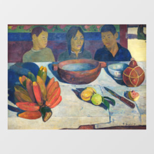 Paul Gauguin - Das Essen / Bananen Fensteraufkleber