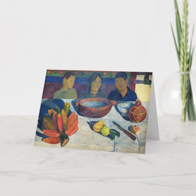 Paul Gauguin - Das Essen / Bananen Karte (Vorderseite)
