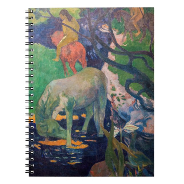 Paul Gauguin - Das Weiße Pferd Notizblock (Vorderseite)