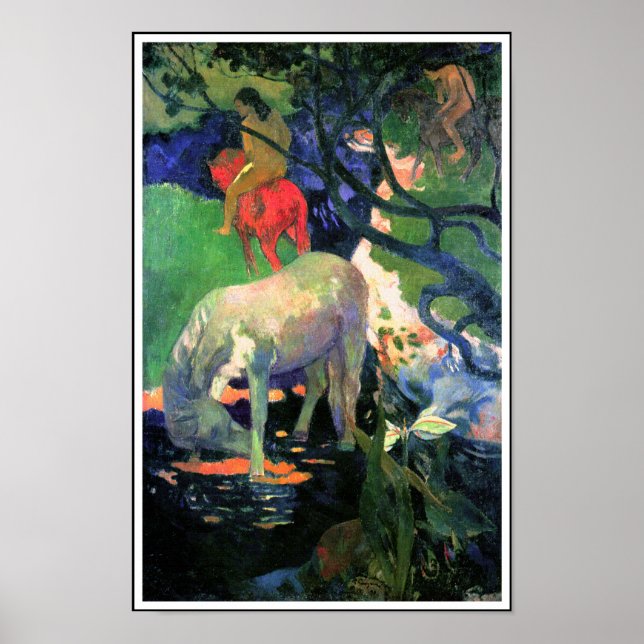Paul Gauguin: Das Weiße Pferd Poster (Vorne)