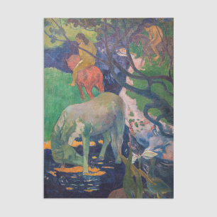 Paul Gauguin - Das weiße Pferd Seidenpapier