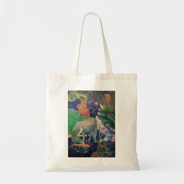 Paul Gauguin - Das Weiße Pferd Tragetasche (Vorne)
