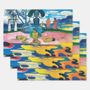 Paul Gauguin Day of the God (Mahana no atua) Art Geschenkpapier Set