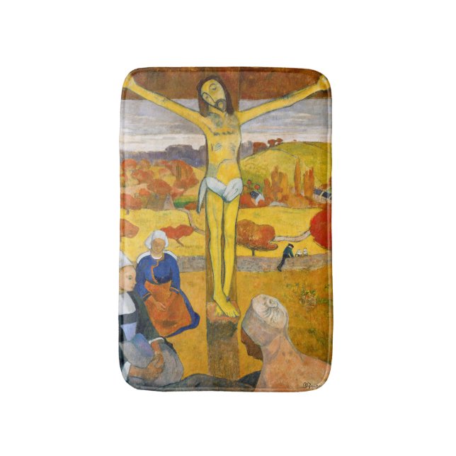 Paul Gauguin - Der gelbe Christus Badematte (Vorderseite Vertikal)