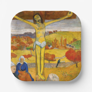 Paul Gauguin - Der gelbe Christus Pappteller