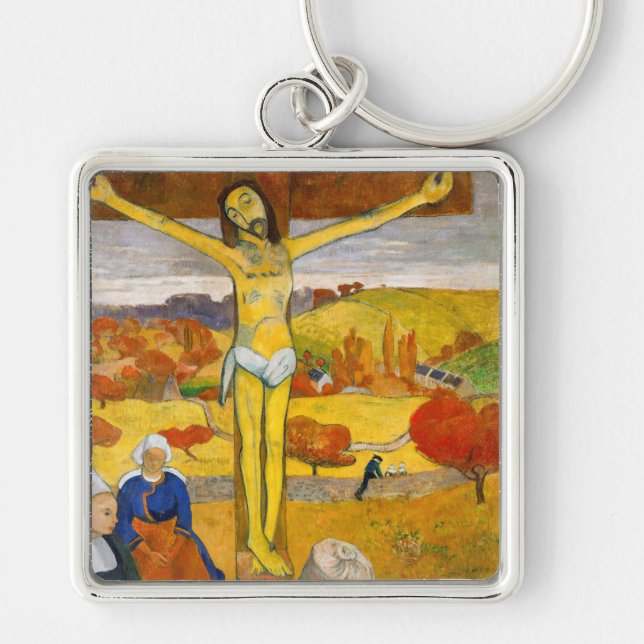 Paul Gauguin - Der gelbe Christus Schlüsselanhänger (Vorne)