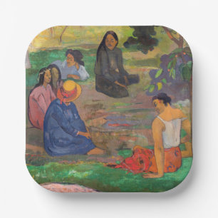 Paul Gauguin - Der Konversation / Parau Pappteller