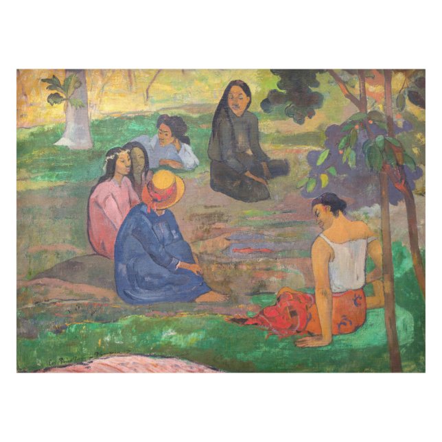 Paul Gauguin - Der Konversation / Parau Tischdecke (Vorderseite (Horizontal))
