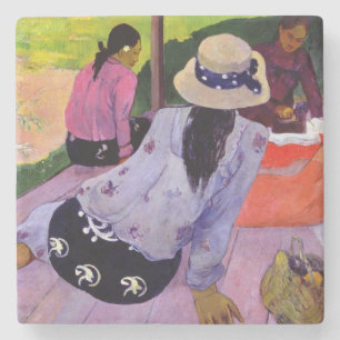Paul Gauguin   der Siesta, 1891-2 (Öl auf Steinuntersetzer