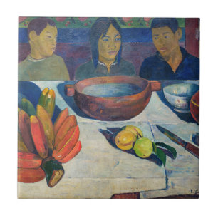 Paul Gauguin - Die Mahlzeit / Bananen Fliese