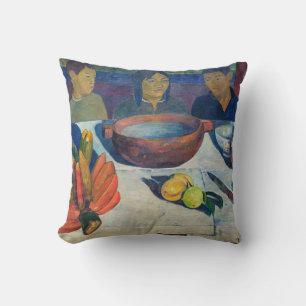 Paul Gauguin - Die Mahlzeit / Bananen Kissen