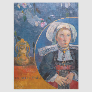 Paul Gauguin - Die schöne Engel, Pont-aven Seidenpapier