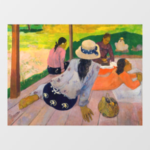 Paul Gauguin - Die Siesta Fensteraufkleber