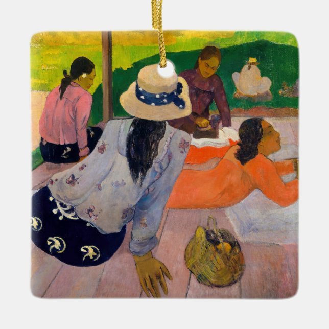 Paul Gauguin - Die Siesta Keramikornament (Vorderseite)