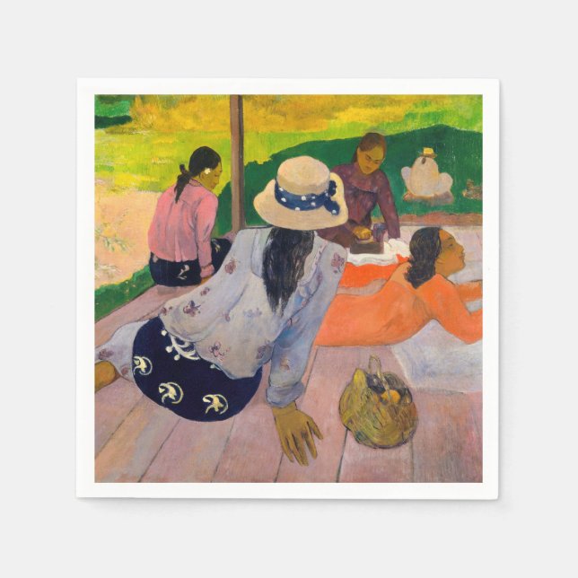 Paul Gauguin - Die Siesta Serviette (Vorderseite)