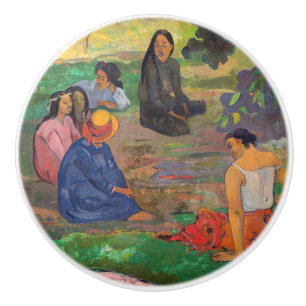 Paul Gauguin - Die Unterhaltung / Les Parau Parau Keramikknauf