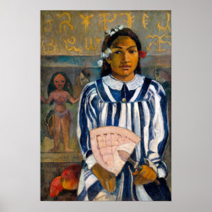 Paul Gauguin - Die Vorfahren von Tehamana Poster