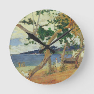 Paul Gauguin durch die Küste, Martinique, 1887 Runde Wanduhr