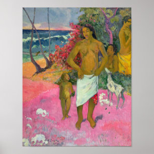 Paul Gauguin   ein Weg durch das Meer, 1902 Poster