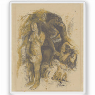 Paul Gauguin - Eva (Der Albtraum) Aufkleber