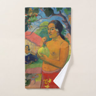 Paul Gauguin - Frau mit Frucht Badhandtuch Set