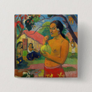 Paul Gauguin - Frau mit Frucht Button