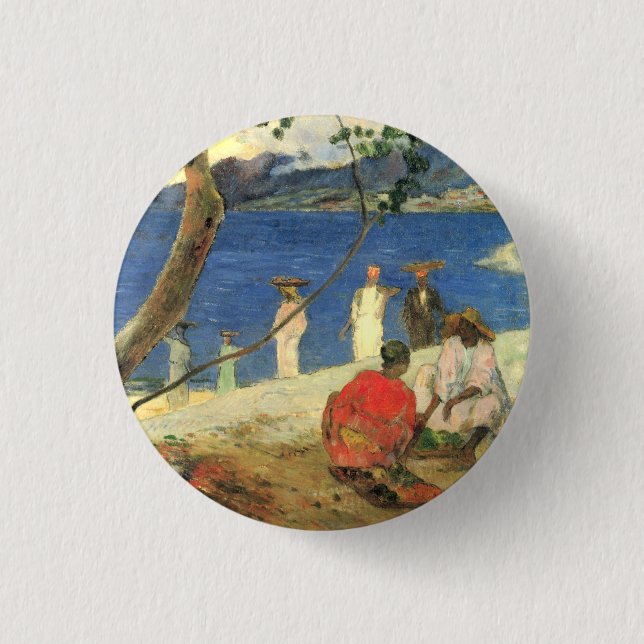 Paul Gauguin Fruit Carrier in Turin Cove oder Seas Button (Vorderseite)