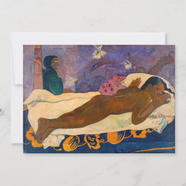 Paul Gauguin - Geist des Toten Watching Einladung (Vorderseite)