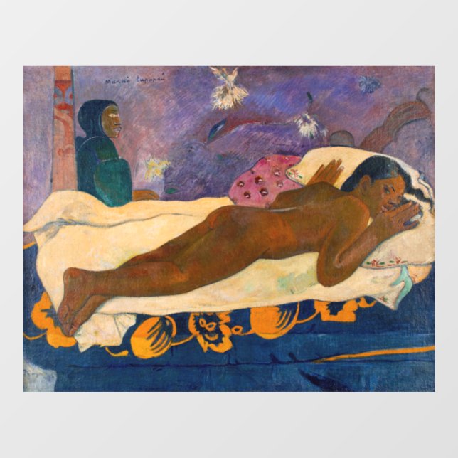 Paul Gauguin - Geist des Toten Watching Fensteraufkleber (Blatt)