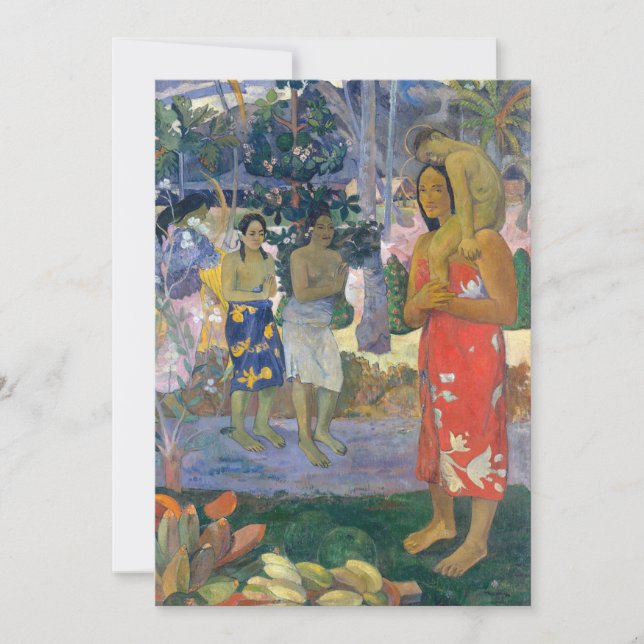 Paul Gauguin - Hail Mary / Ia Orana Maria Einladung (Vorderseite)