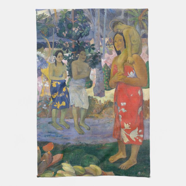 Paul Gauguin - Hail Mary / Ia Orana Maria Geschirrtuch (Vertikal)
