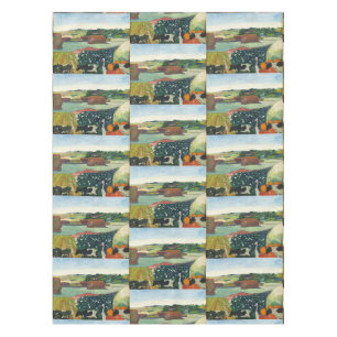 Paul Gauguin Haystacks in der Bretagne Tischdecke