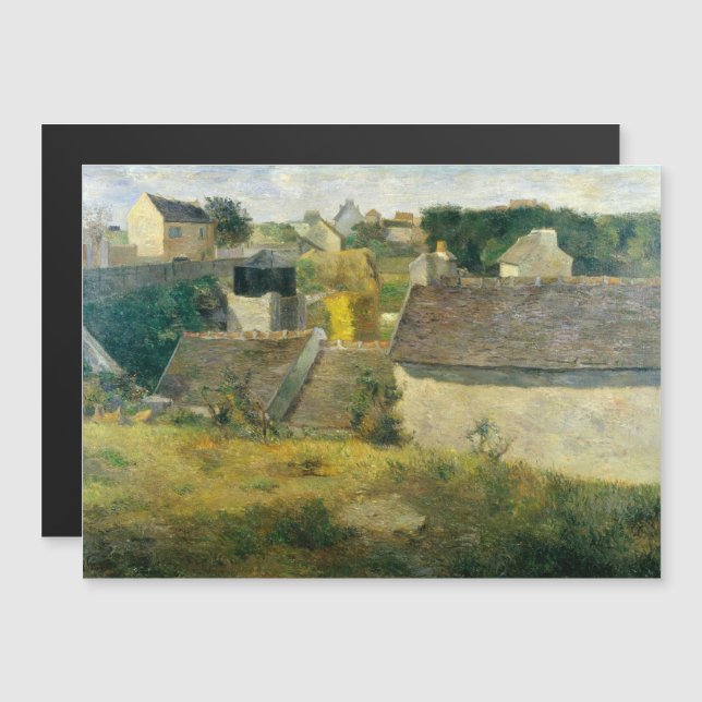 Paul Gauguin Houses at Vaugirard Magnetkarte (Vorne/Hinten)