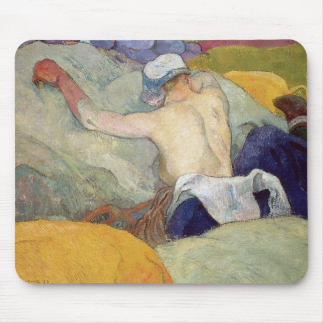 Paul Gauguin | in der Hitze oder die Schweine, Mousepad (Vorne)