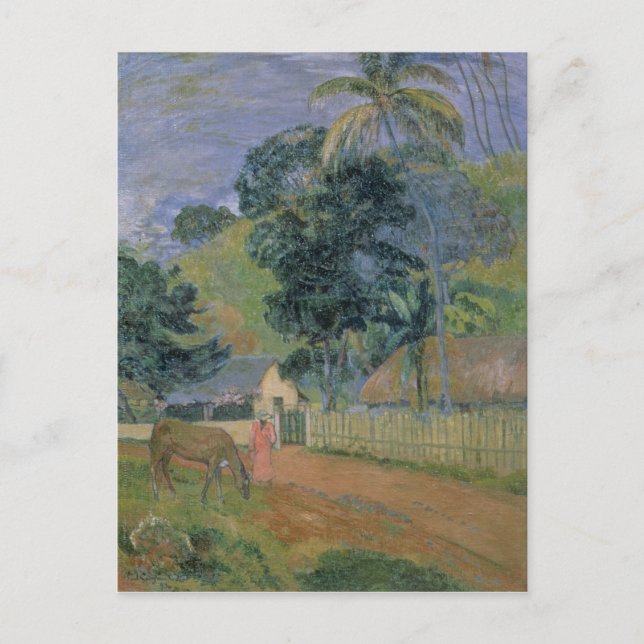 Paul Gauguin | Landschaft, 1899 Postkarte (Vorderseite)