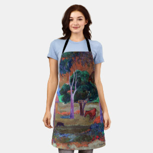 Paul Gauguin - Landschaft mit einem Schwein und ei Schürze