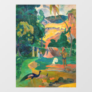 Paul Gauguin - Landschaft mit Peacocks / Matamoe Fensteraufkleber