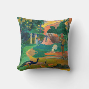 Paul Gauguin - Landschaft mit Pfauen / Matamoe Kissen